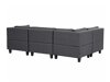 Modularna kutna garnitura Elbmeli 104 (Tamno siva)