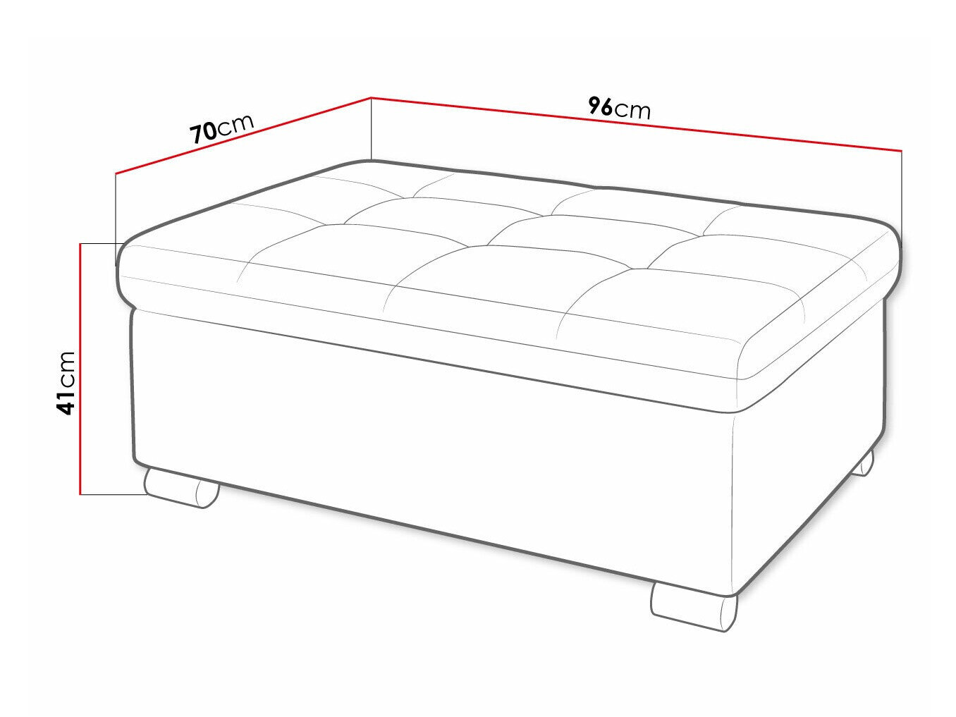 Polstret bænk Comfivo Gemma I (Magni 206.02)