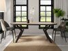 Tafel Oswego 111 (Wit marmer + Zwart)
