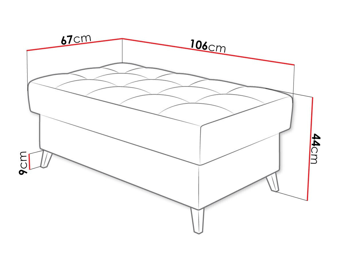 Polstret bænk Comfivo 236 (Velo 633)