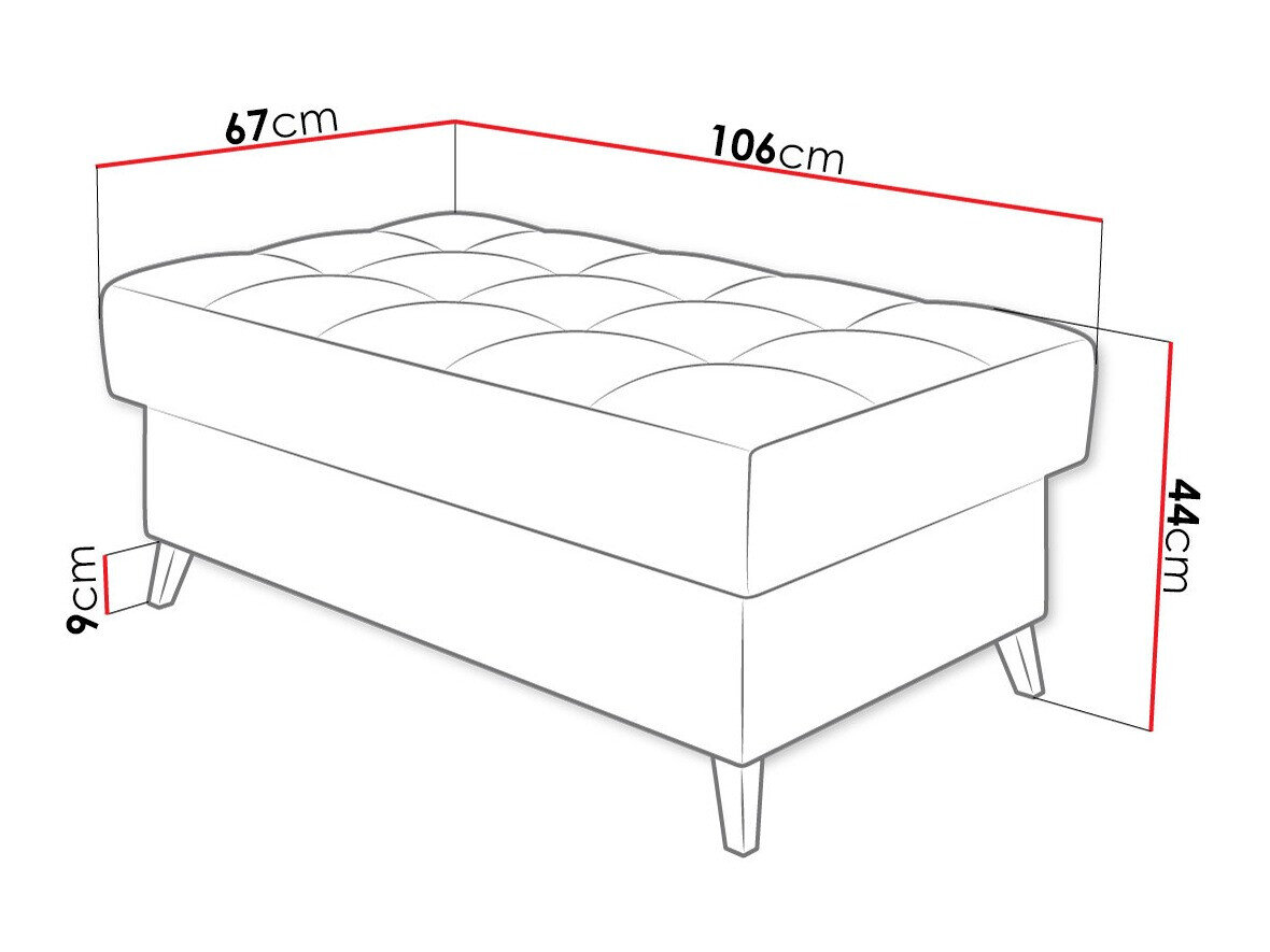 Polstret bænk Comfivo Agnus I (Velo 637)