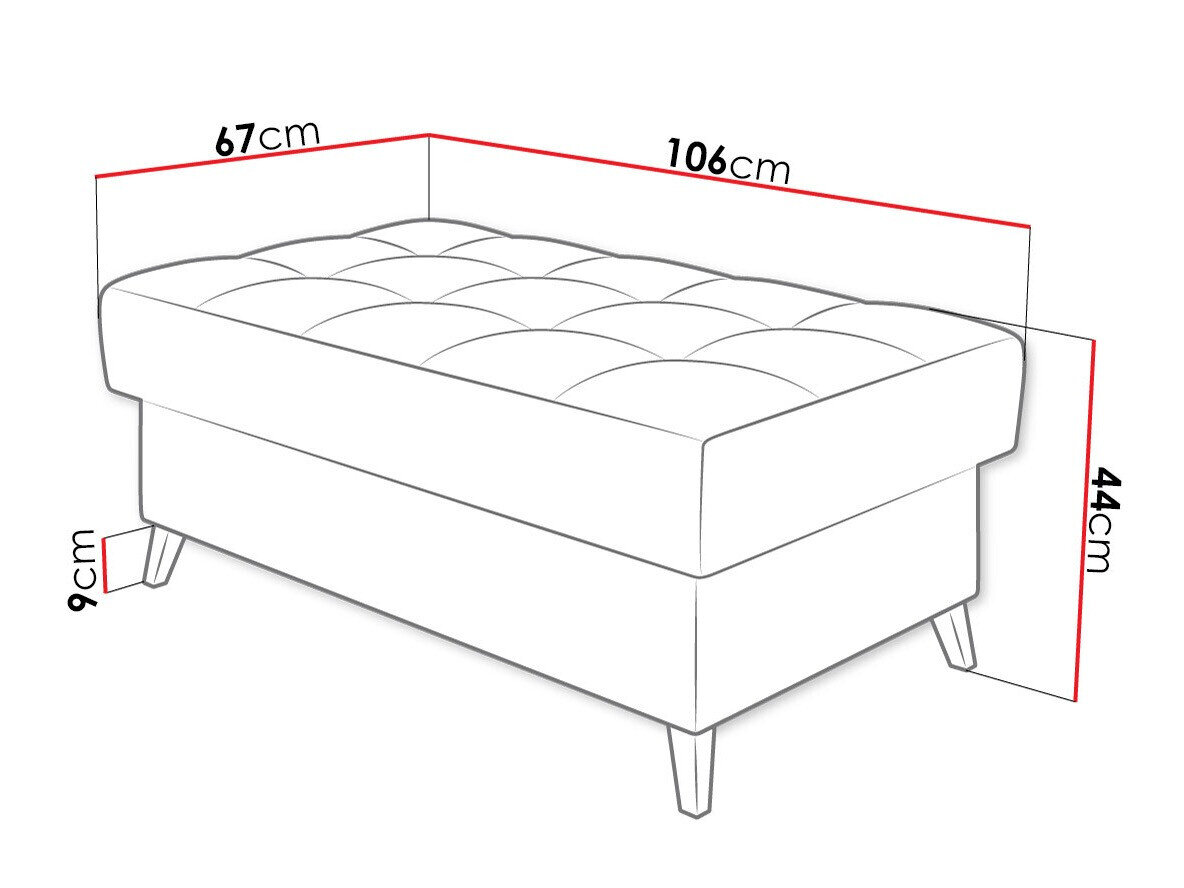 Polstret bænk Comfivo Agnus (Velo 625)