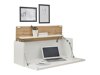 Skrivebord Elbsori 107 (Hvid + Wotan eg)