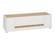 TV-bord Elbsori 114 (Hvid + Wotan eg)