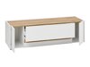 TV-bord Elbsori 114 (Hvid + Wotan eg)