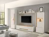 TV-bord Elbsori 115 (Hvid + Wotan eg)