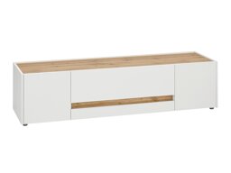 TV-meubel Elbsori 115 (Wit + Wotan eik)