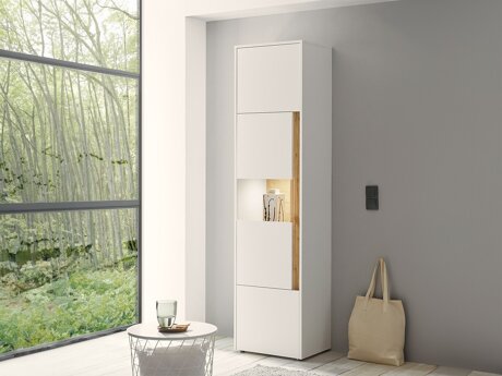 Étagère Elbsori 100 (Blanc + Chêne wotan)