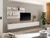 Conjunto para sala de estar Elbsori 120 (Branco + Carvalho wotan)