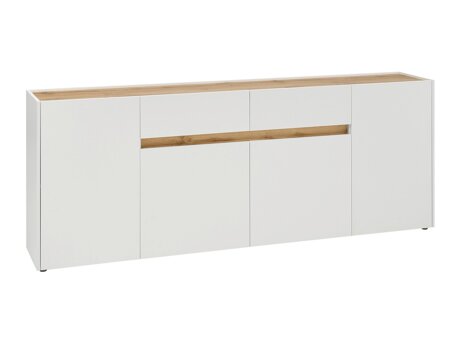 Ladekast Elbsori 118 (Wit + Wotan eik)