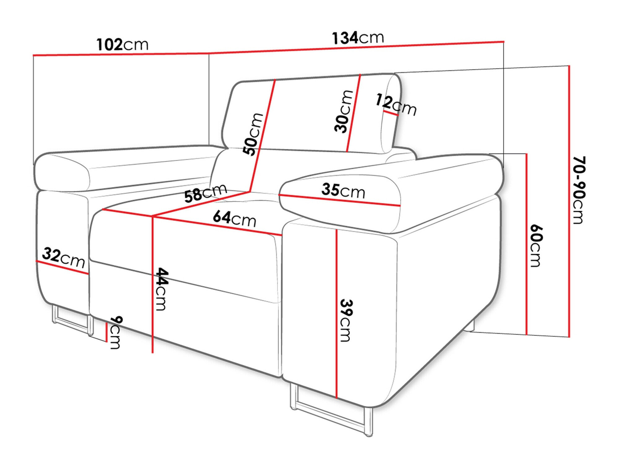 Lænestol Comfivo Eliferu 106 (Manila 35)