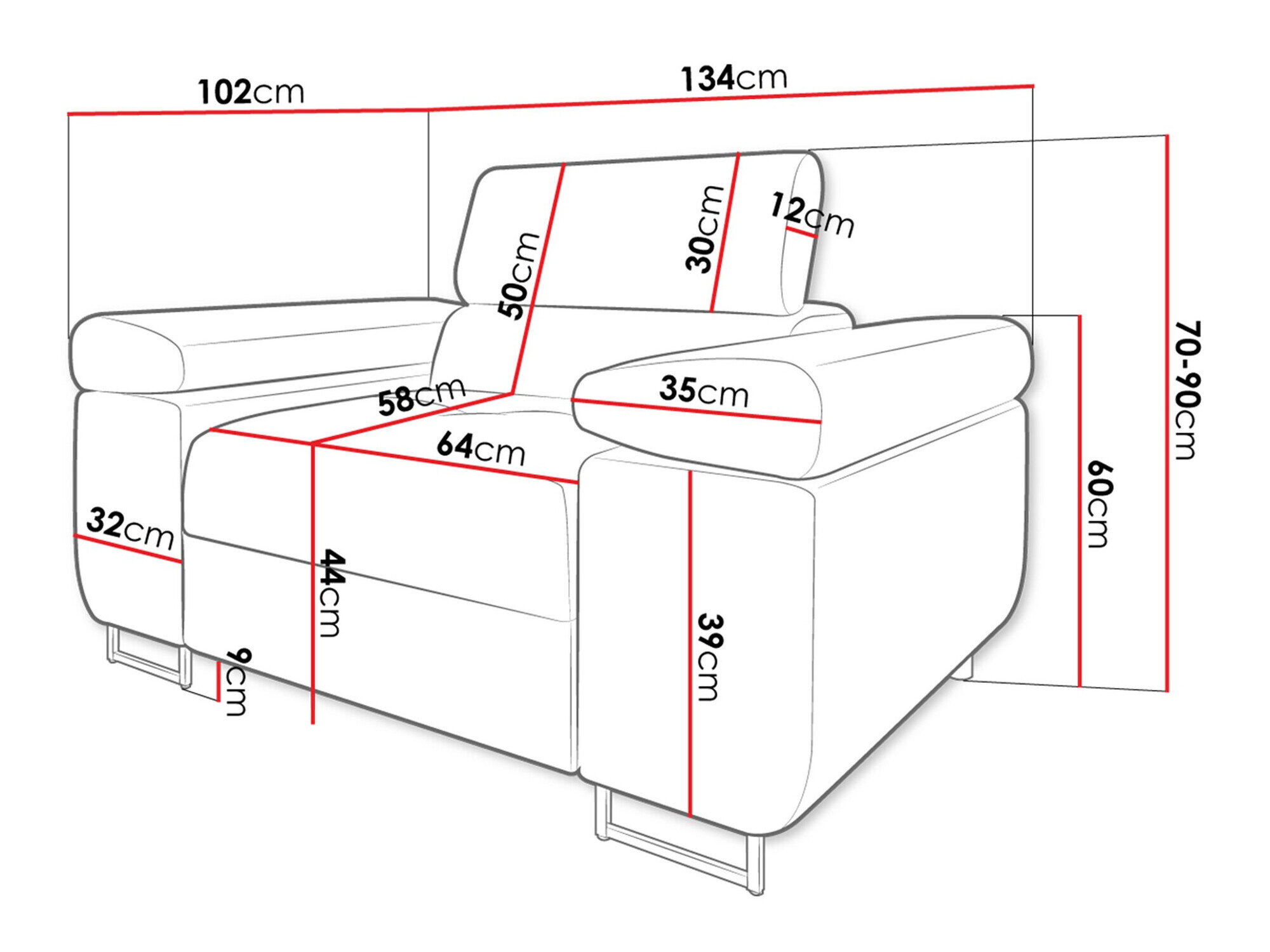 Lænestol Comfivo Eliferu 106 (Poso 05)