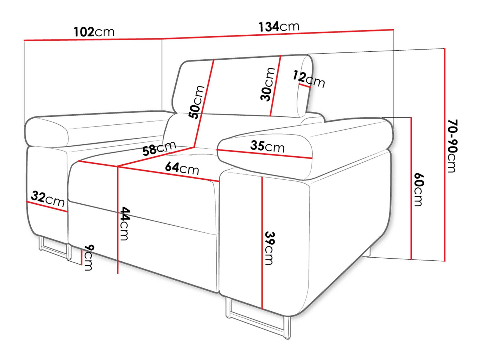 Lænestol Comfivo Eliferu 106 (Poso 135)