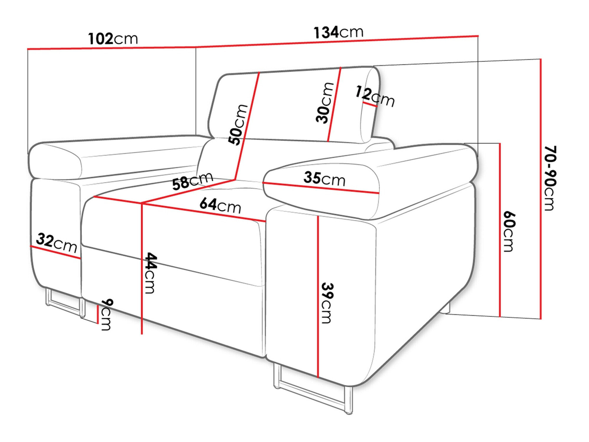 Lænestol Comfivo Eliferu 106 (Soft 017 + Lux 05)