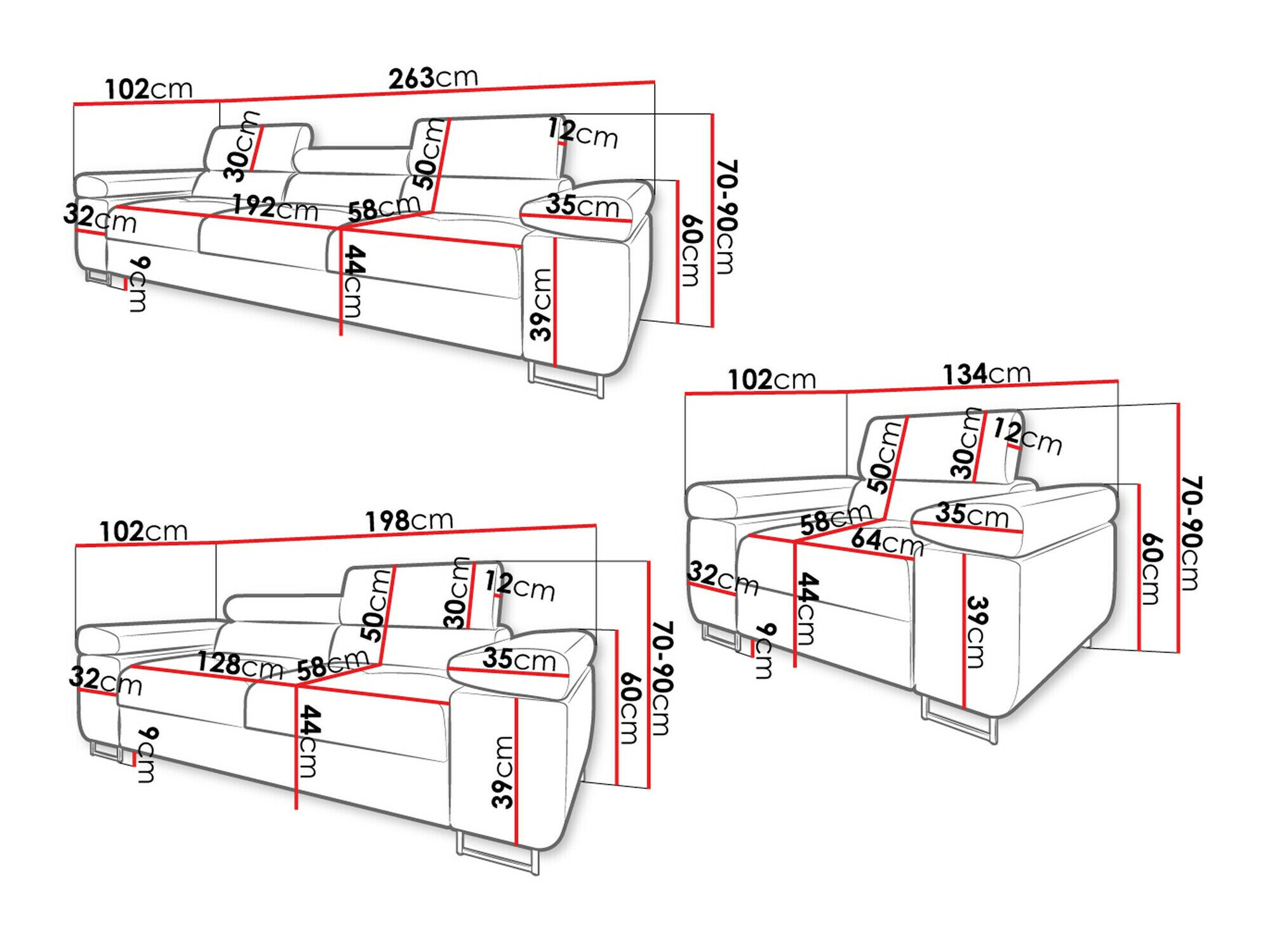 Polstret møbelsæt Comfivo Eliferu 107 (Manila 02)