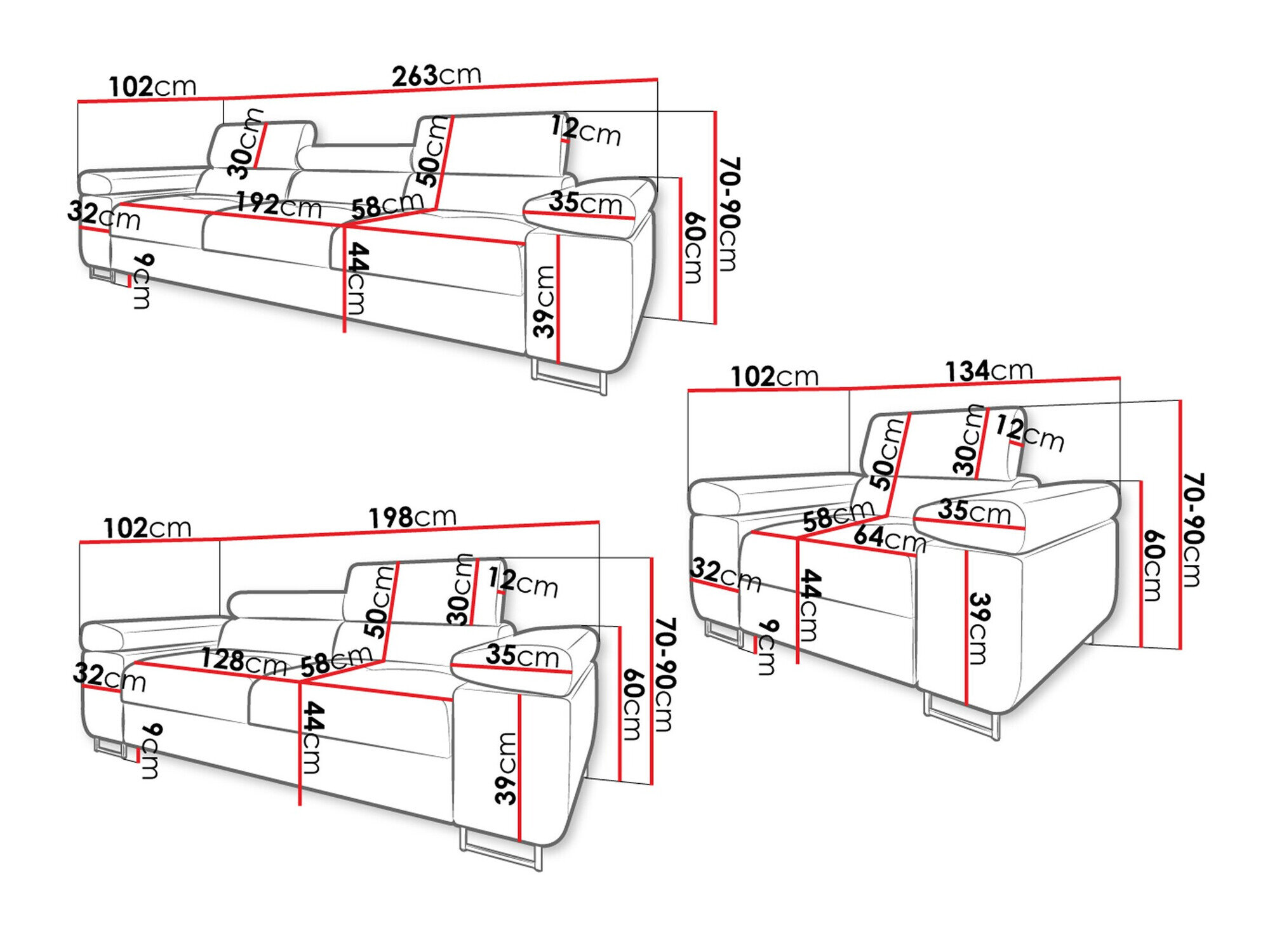 Polstret møbelsæt Comfivo Eliferu 107 (Manila 18)