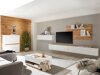 Mesa de centro Elbsori 123 (Blanco + Roble wotan)