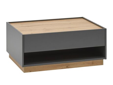 Salontafel Elbsori 123 (Antraciet + Wotan eik)