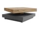 Table basse transformateur Comfivo Pisces (Graphite + Chêne wotan)