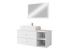 Ensemble de salle de bain Salus I (Blanc + Marbre blanc)