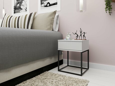 Sengebord Bristol 189 (Hvid)