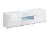 TV-bord Torsone 101 (Hvid + Glansfuld hvid)