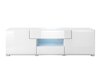 TV-bord Torsone 101 (Hvid + Glansfuld hvid)