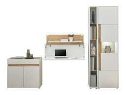 Set de mobilier Elbsori 139 (Alb + Stejar Wotan)