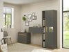 Set de mobilier Elbsori 139 (Antracit + Stejar Wotan)