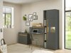 Set de mobilier Elbsori 139 (Antracit + Stejar Wotan)