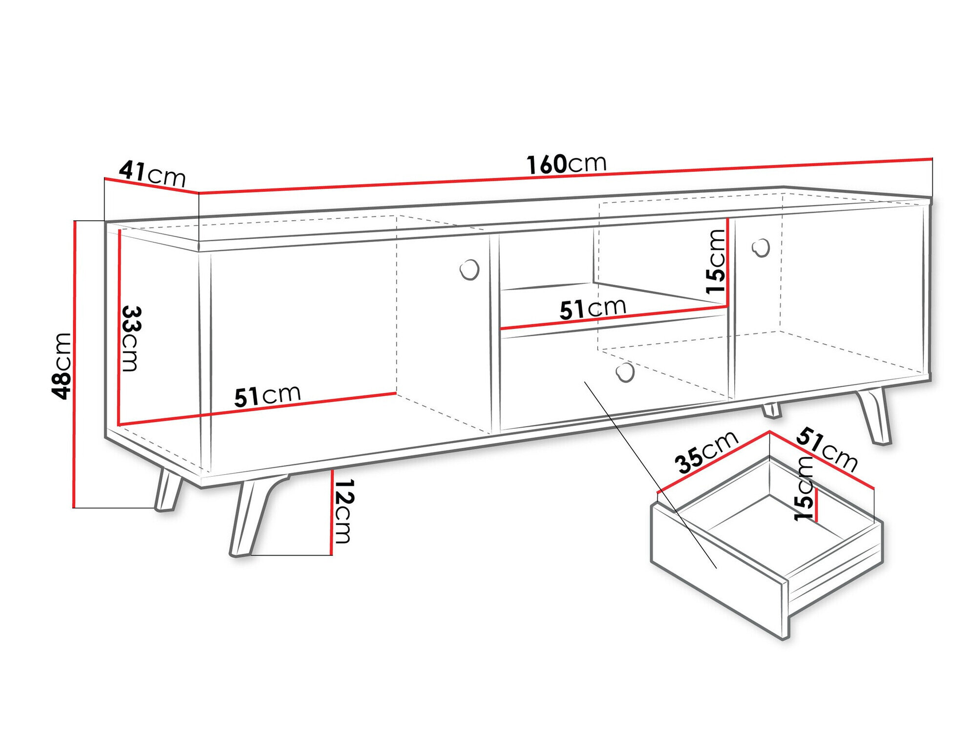 TV-alus Monfera 104 (Must)