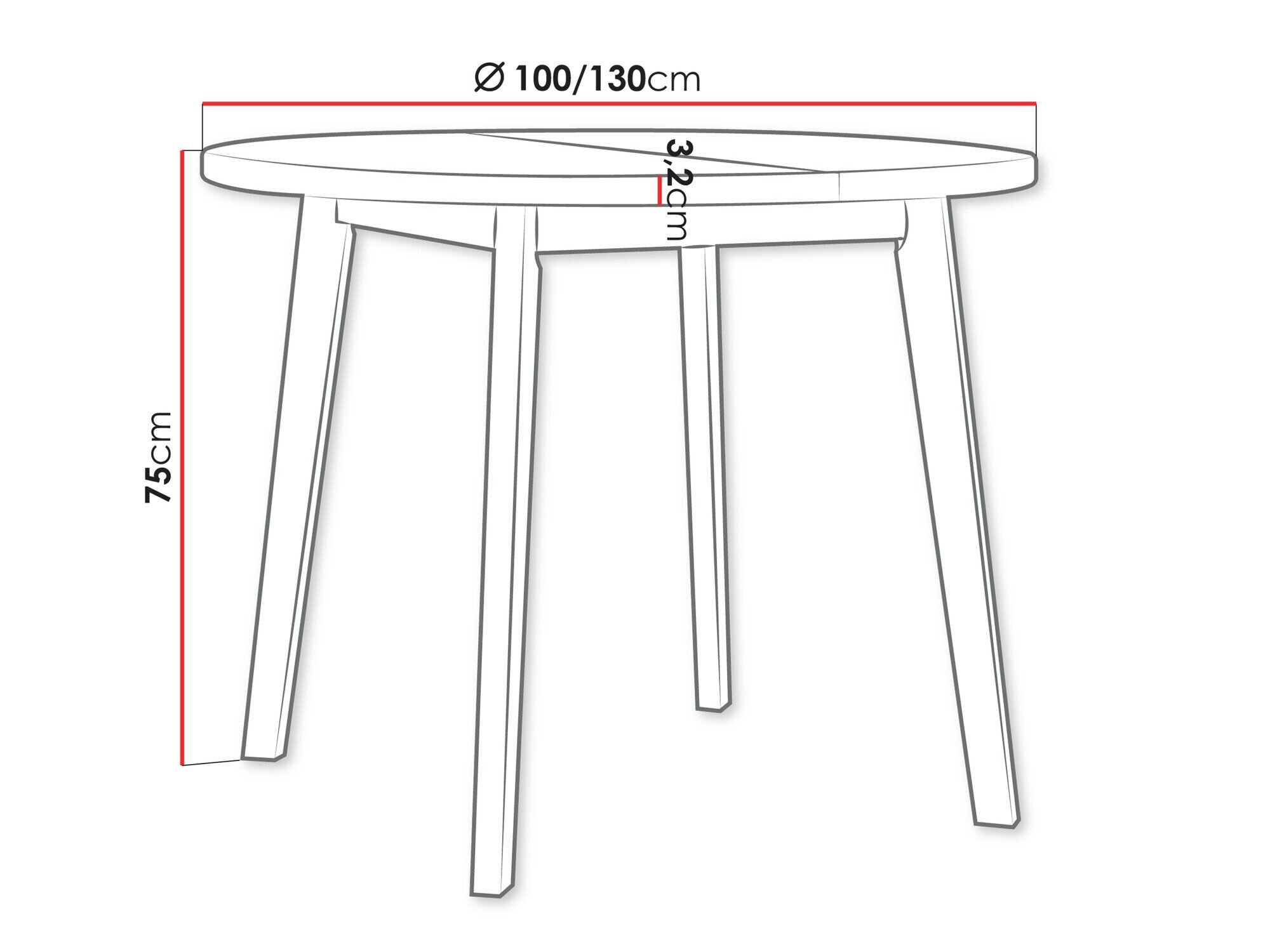 Bord Victorville 358 (Artisan eg + Hvid)