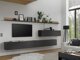 Set za dnevni boravak Elbsori 142 (Antracit + Hrast Wotan)
