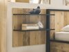 Estantería de pared Cirtale 105 (Arbol envejecido + Antracita)