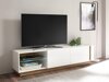 TV-bord Veropho 103 (Glansfuld hvid + Grandson eg)