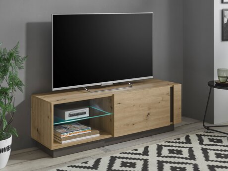 TV-meubel Veropho 102 (Artisan eiken + Grafiet)