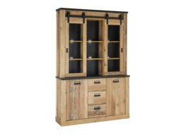 Boekenkast Cirtale 110 (Verouderd hout + Antraciet)