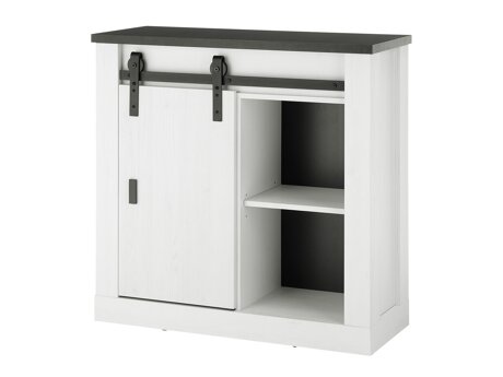 Dressoir Cirtale 119 (Gebleekt grenen + Antraciet)