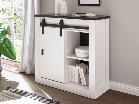 Dressoir Cirtale 119 (Gebleekt grenen + Antraciet)