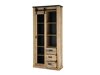 Boekenkast Cirtale 121 (Verouderd hout + Antraciet)