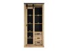 Boekenkast Cirtale 121 (Verouderd hout + Antraciet)
