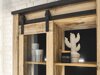 Boekenkast Cirtale 121 (Verouderd hout + Antraciet)