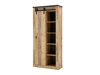 Boekenkast Cirtale 122 (Verouderd hout + Antraciet)