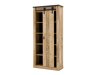 Boekenkast Cirtale 122 (Verouderd hout + Antraciet)