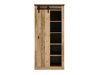 Boekenkast Cirtale 122 (Verouderd hout + Antraciet)