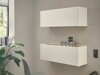 Комплект за домашен офис Elbsori 158 (Бял + Дъб уотан)