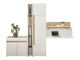 Set de mobilier Elbsori 156 (Alb + Stejar Wotan)