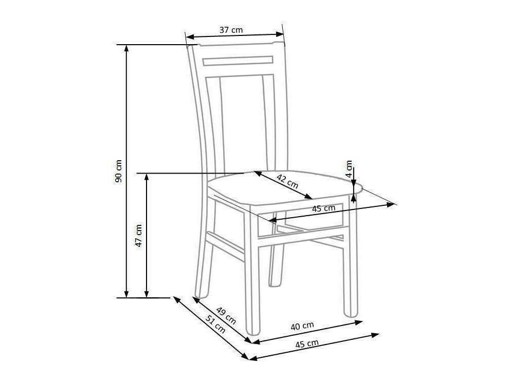 Stol Houston 550 (Hvid + Mørkegrå)