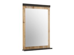 Spiegel Cirtale 127 (Antraciet + Verouderd hout)