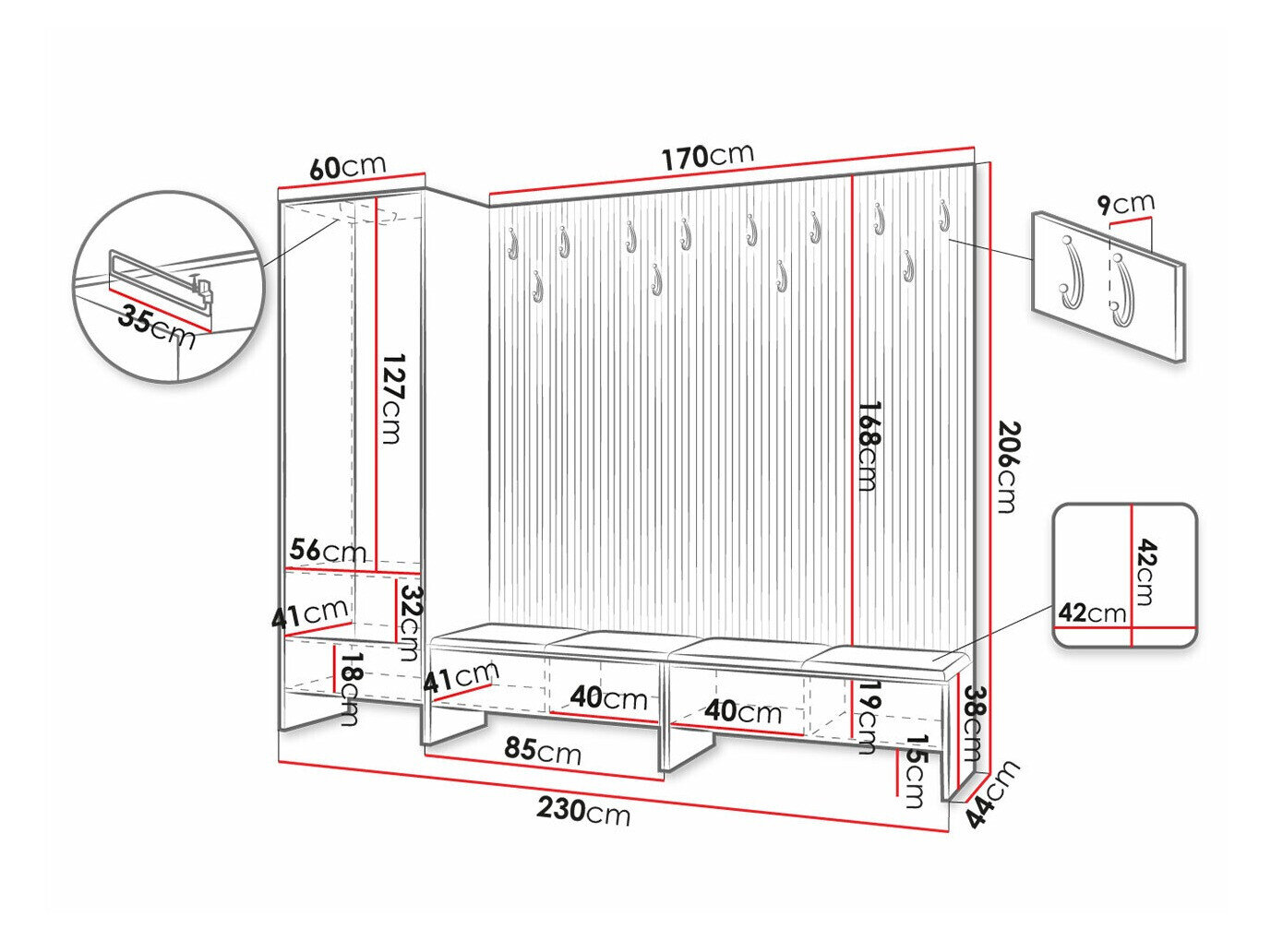 Entrésæt Donio VI (Artisan eg + Manila 04)